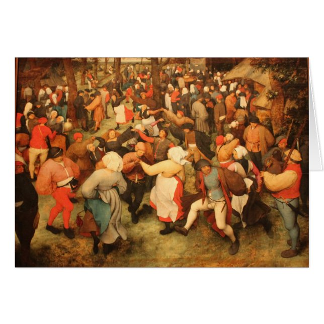 Cartão A dança do casamento - 1566 (Frente horizontal)