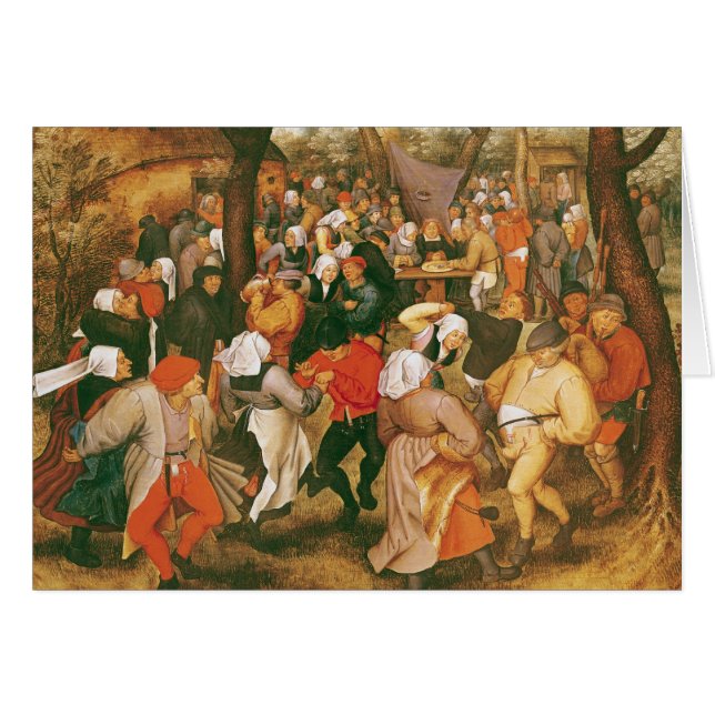 Cartão A dança do casamento, 1607 (Frente Horizontal)