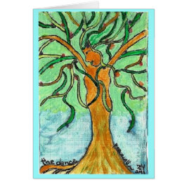 Cartão a dança pelo peacewillow