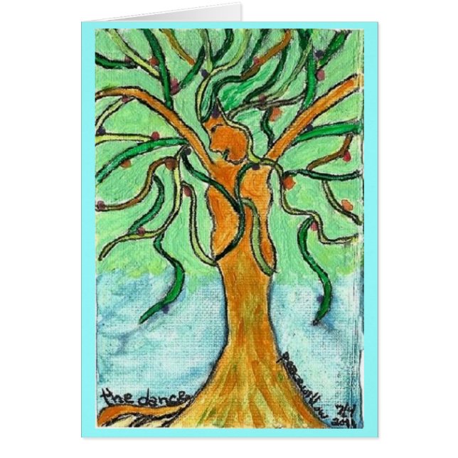 Cartão a dança pelo peacewillow (Frente)