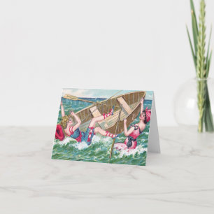 Cartão A Day at the Beach 003 Greeting Card