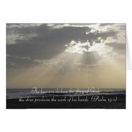 Cartão A Declaração do Céu