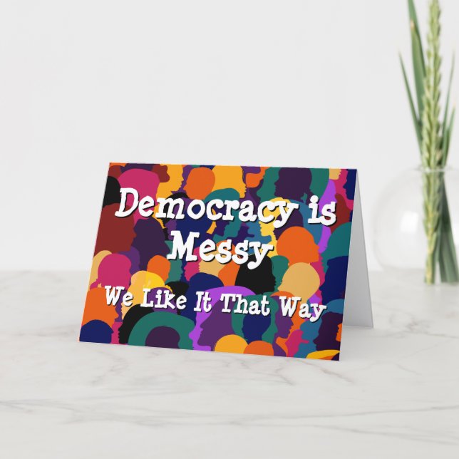 Cartão A Democracia é Confusa  (Frente)