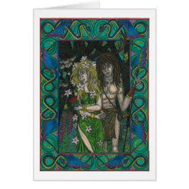 Cartão A deusa e o deus
