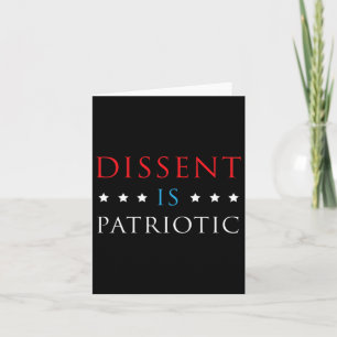 Cartão A Discussão É Uma Camisa Patriótica E A Resistênci