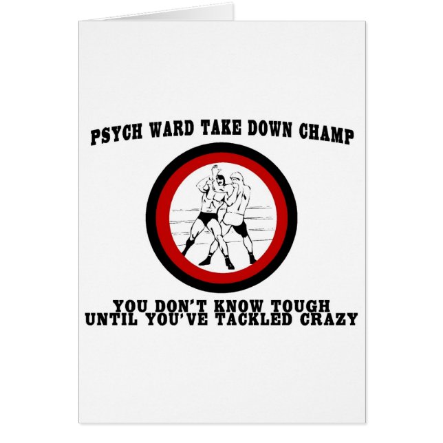Cartão A divisão de Psych toma para baixo o campeão (Frente)