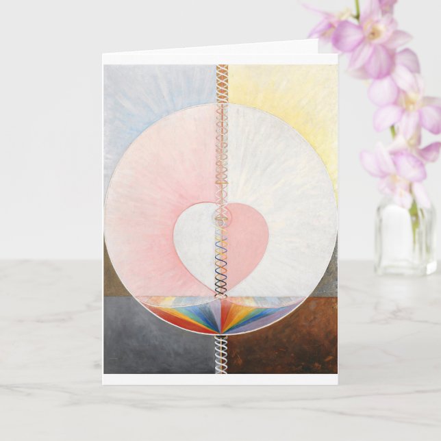 Cartão A Dove, nº 1, Hilma af Klint (Orquídea)