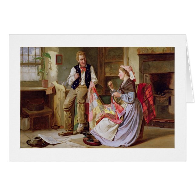 Cartão A edredão de retalhos (Frente Horizontal)