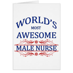 Cartão A enfermeira masculina a mais impressionante do