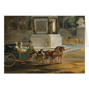 Cartão A entrada ao Tuileries