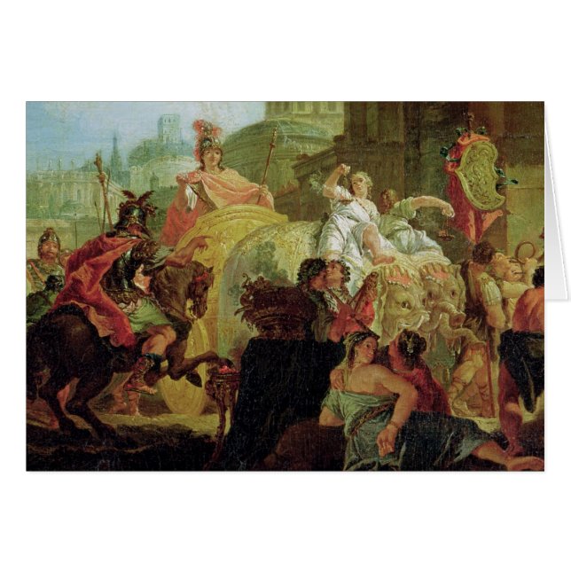 Cartão A entrada de Alexander o excelente (Frente Horizontal)