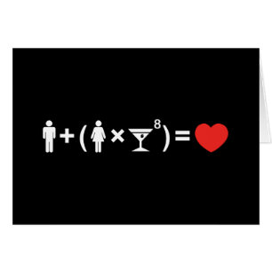 Cartão A Equação do Amor para as Mulheres
