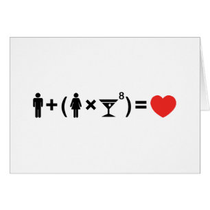 Cartão A Equação do Amor para as Mulheres