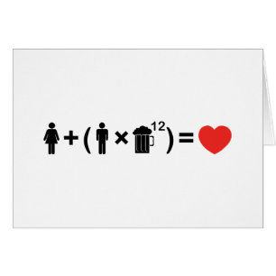 Cartão A Equação do Amor para os Homens