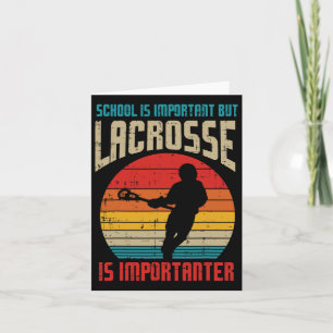 Cartão A Escola É Importante Lacrosse Importante Lacrosse
