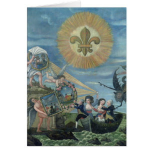 Cartão A esperança da felicidade dedicada à nação