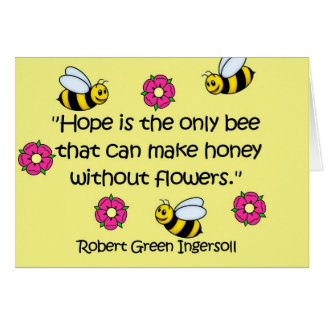 Cartão A esperança é…