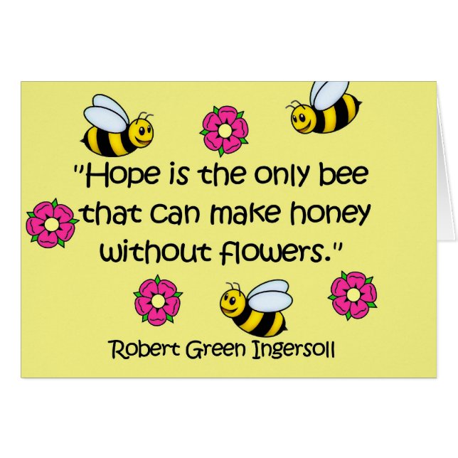 Cartão A esperança é… (Frente Horizontal)