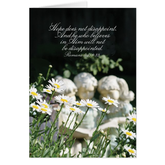 Cartão A esperança não decepciona (Frente)