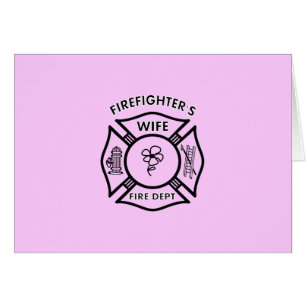 Cartão A esposa do bombeiro