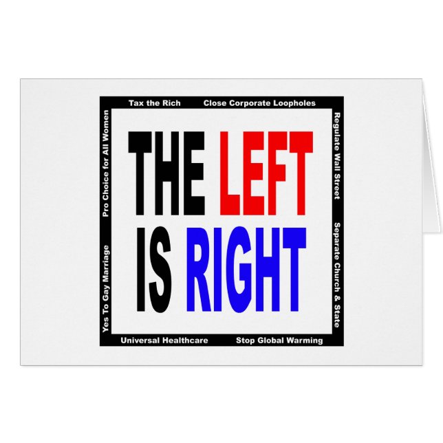 Cartão A esquerda é direita (Frente Horizontal)