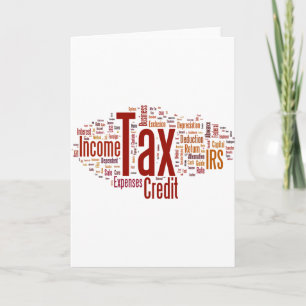 Cartão A estação de impostos está aqui