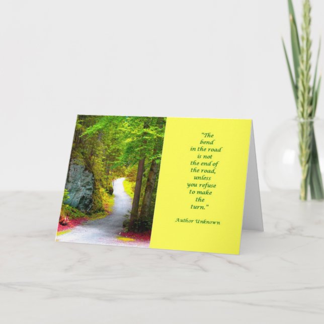 Cartão A estrada amarela (Frente)