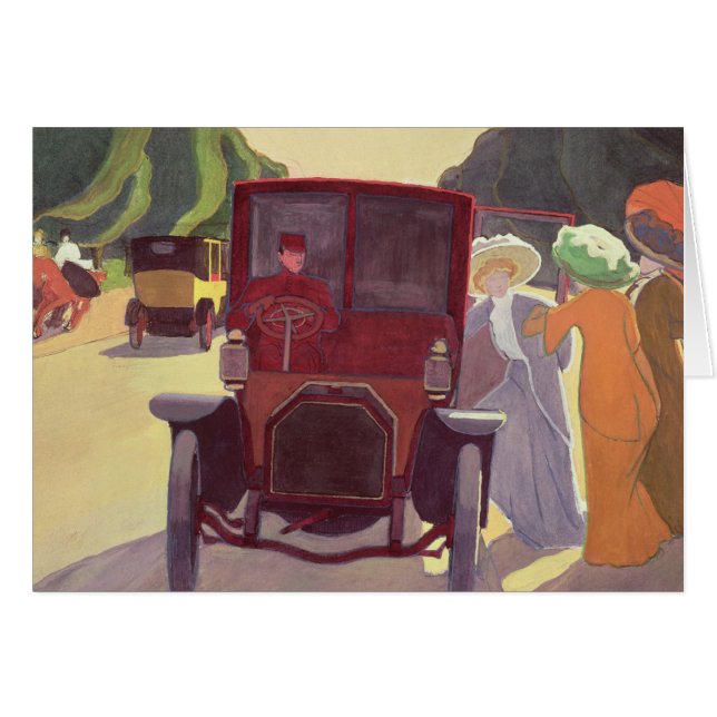 Cartão A estrada com Acácia, 1908 (Frente Horizontal)
