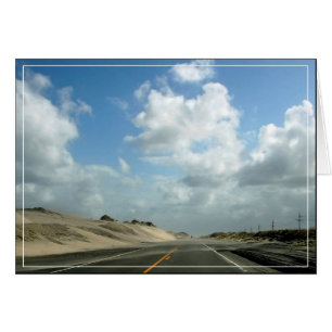 Cartão A estrada para Cabo Hatteras