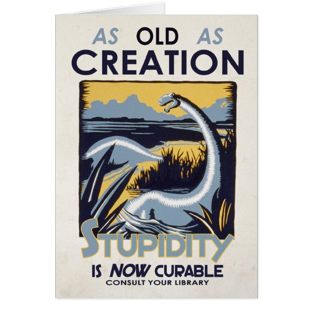 Cartão A estupidez é AGORA curable! [cartão] (Frente)