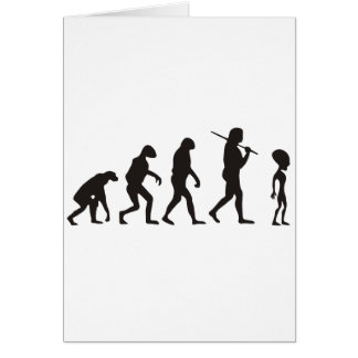 Cartão A Evolução Da Alienígena