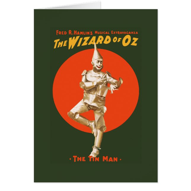 Cartão A extravagância do Musical de mágico de Oz (Frente)