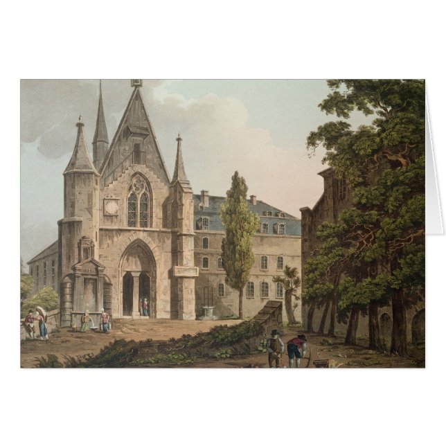 Cartão A faculdade de Navarra em Paris (Frente Horizontal)