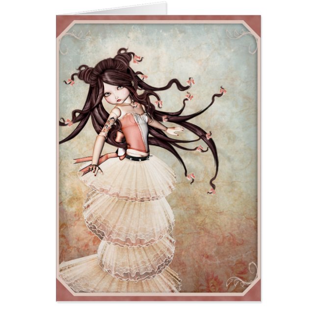 Cartão A fada ata o notcard (Frente)