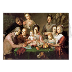 Cartão A família de Peale, por Charles Willson Peale