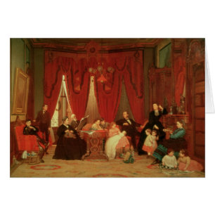 Cartão A família do portal, 1870-71