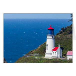 Cartão A Farol de Heceta Head Perto de Florence