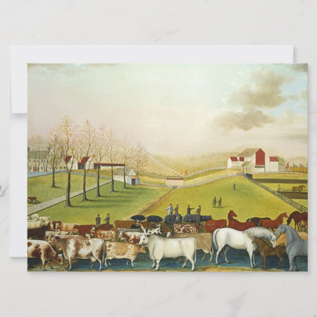 Cartão A Fazenda Cornell (Península da Pensilvânia) (Frente)