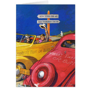 Cartão A feira ou o busto de mundo