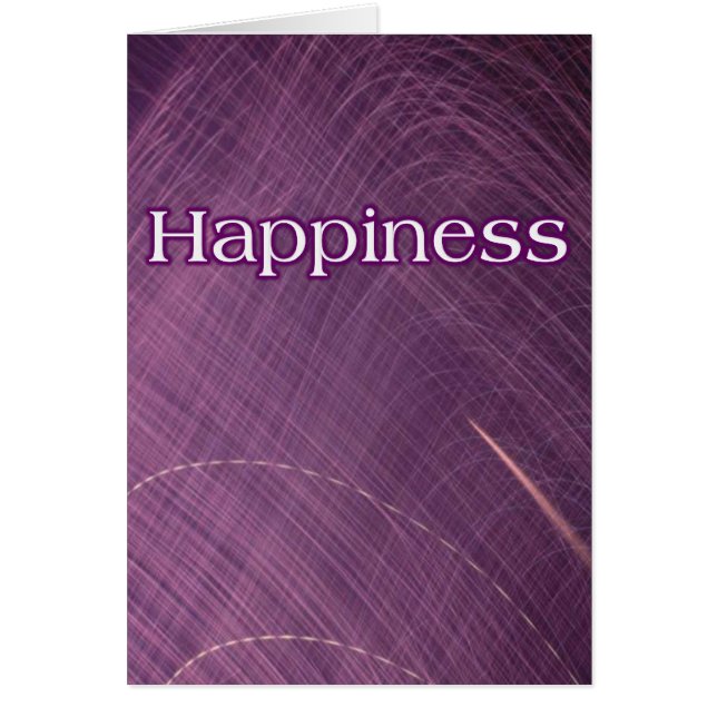 Cartão A felicidade é o melhor (Frente)