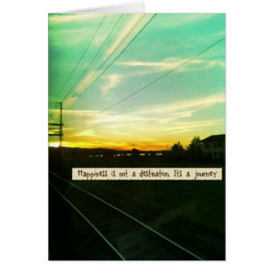 Cartão A felicidade é uma viagem