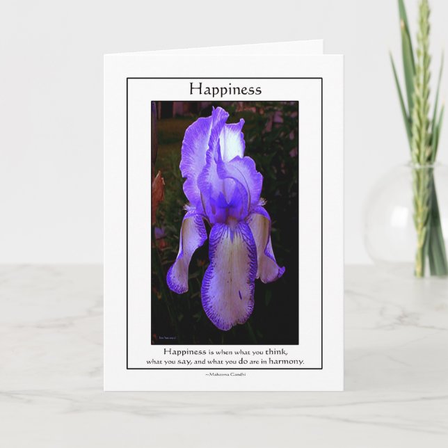 Cartão A felicidade for quando… (Frente)