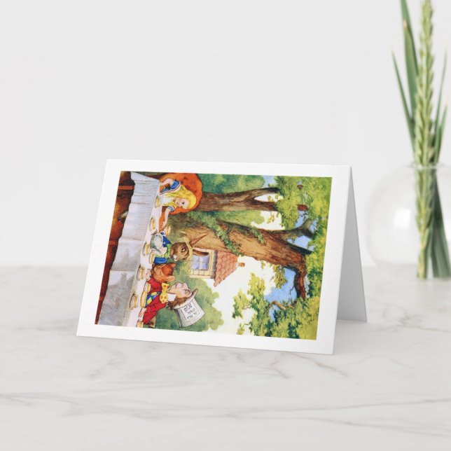 CARTÃO A FESTA DE CHÁ DO MAD HATTER (Frente)