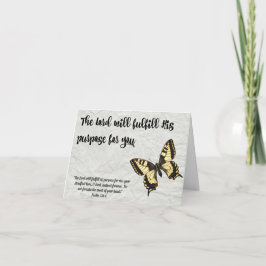 Cartão A Finalidade do Cartão- da graduação da borboleta
