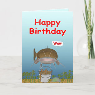 Cartão A Fish Wish Birthday Card
