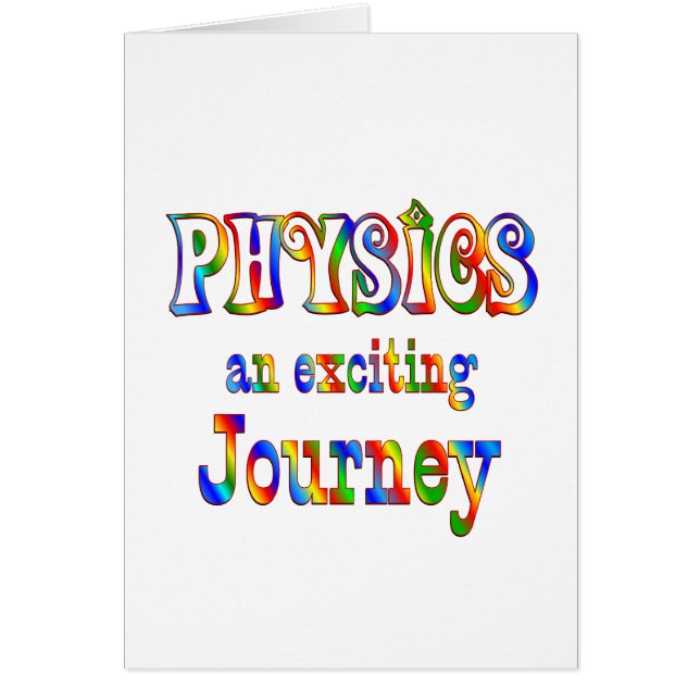 Cartão A FÍSICA é emocionante (Frente)