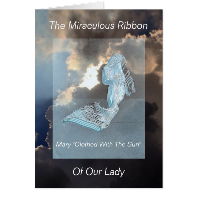 Cartão A fita milagrosa de nossa senhora (Frente)