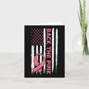 Cartão A Fita Rosa, Bandeira Americana, Cancer da Mama Aw