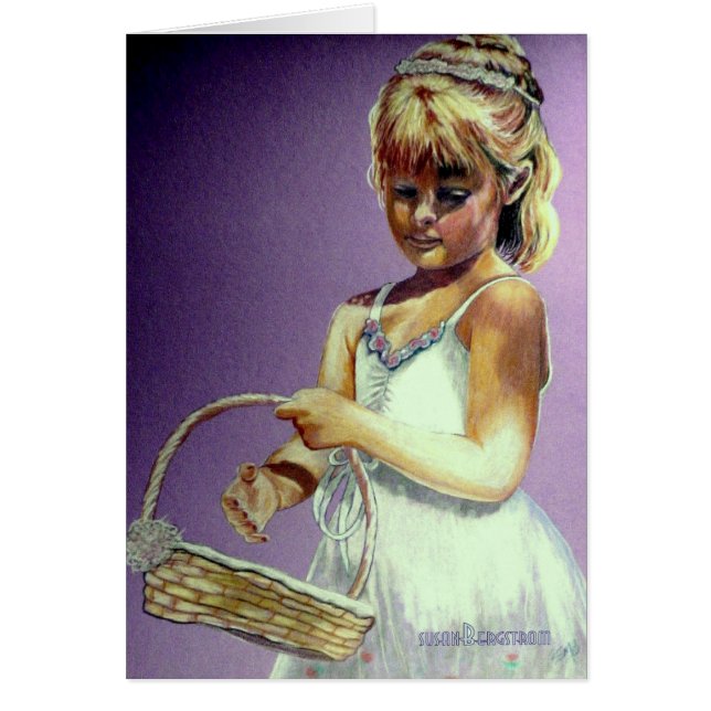 Cartão A Flor Girl (Frente)