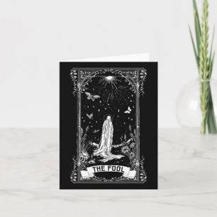 Cartão A Fool Ghost Cottagecore Tarot Card Major Arcana